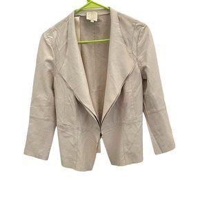 Women's Leather Jacket, Hotel Particulier, Color - Cream, New